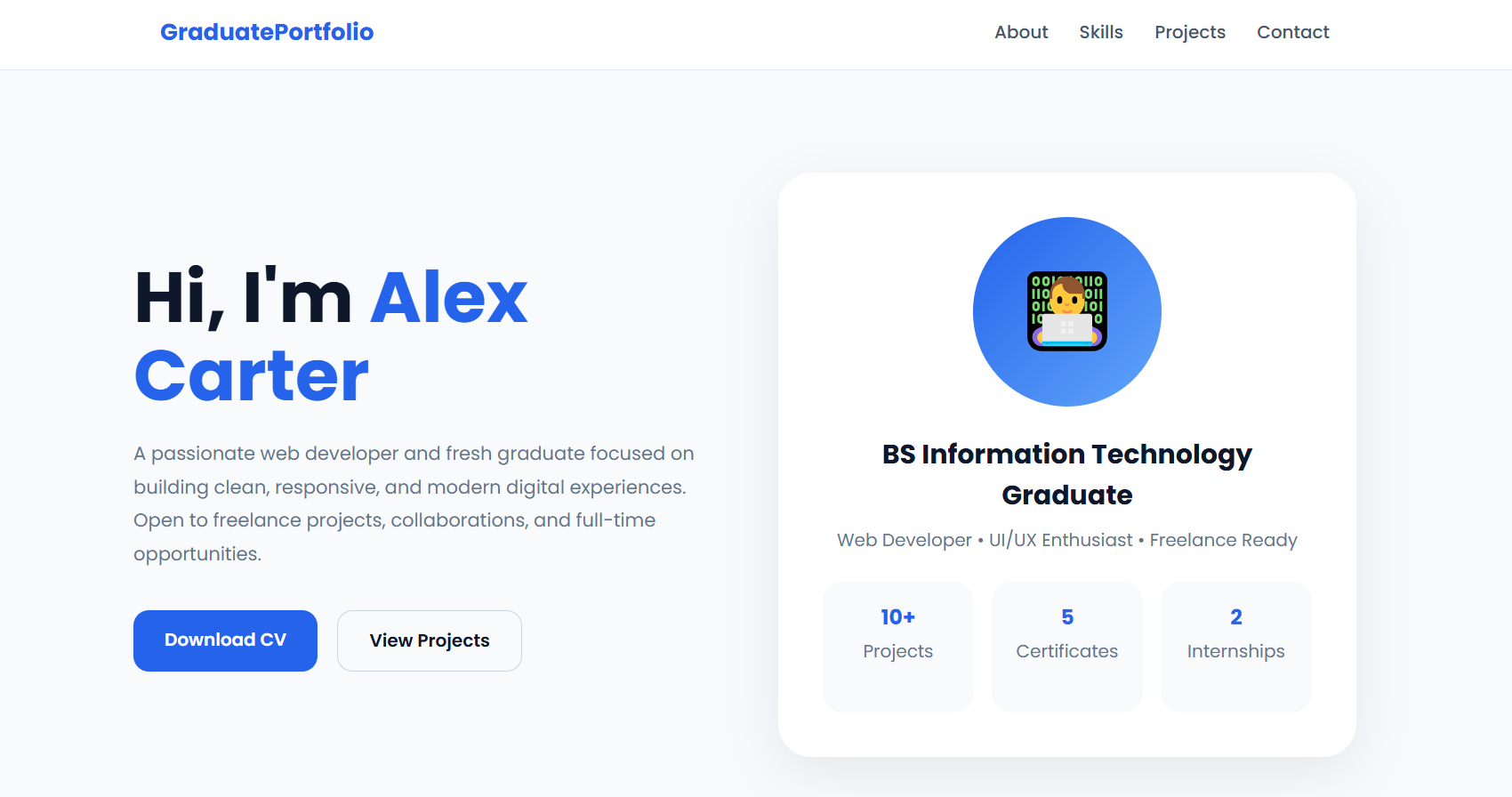 Fresh Graduate Portfolio