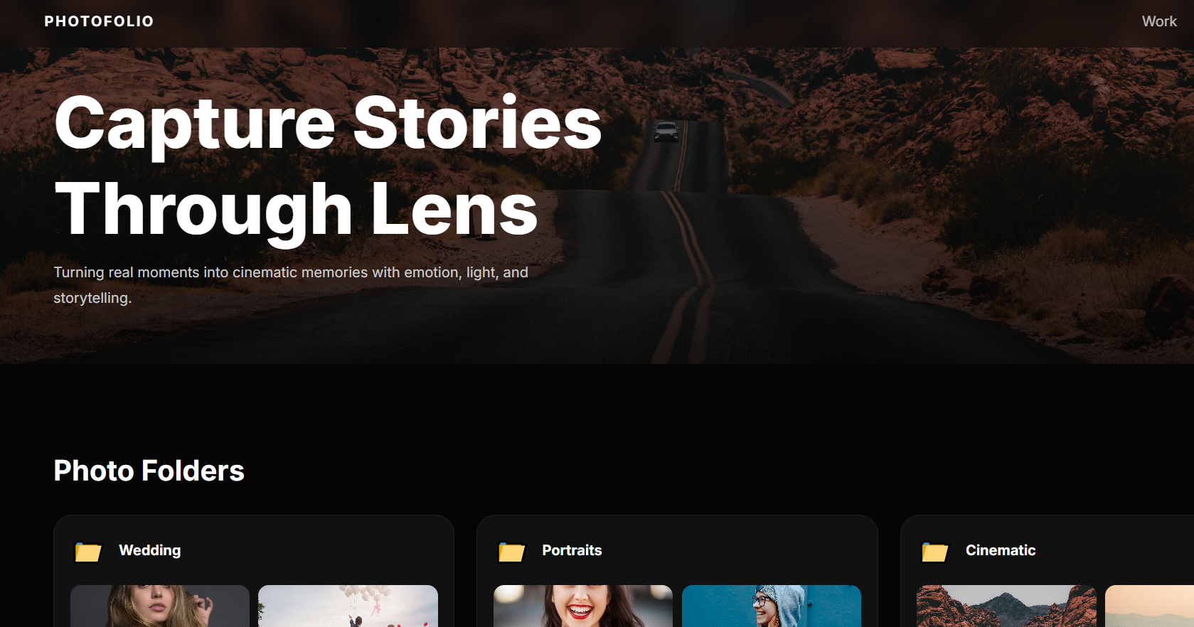 Photo Gallery Website