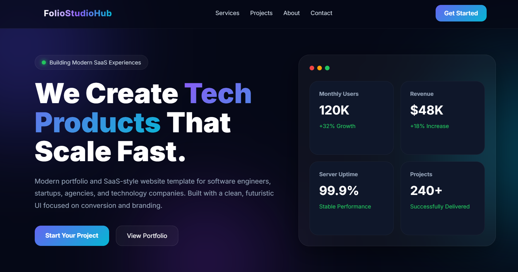 Tech / SaaS Style